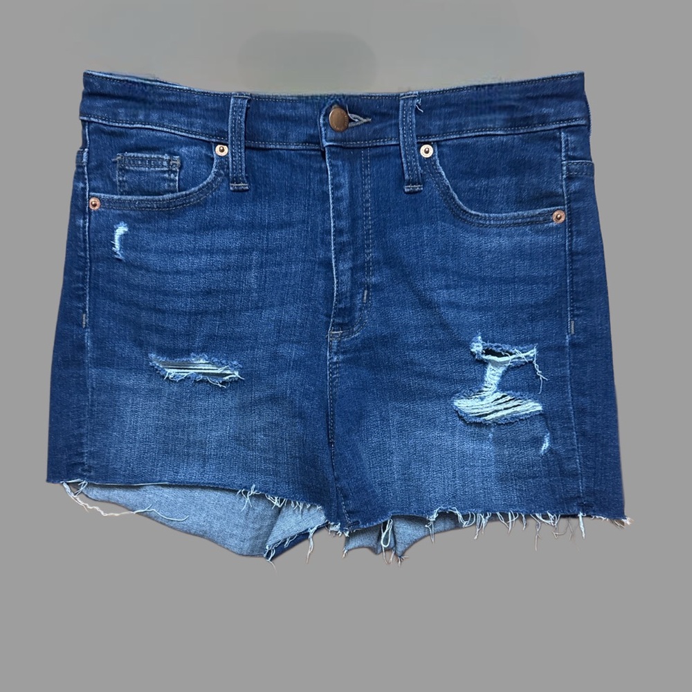 Universal Thread Dark Blue Distressed Jean Shorts